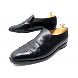 CHAUSSURES JOHN LOBB JIVE 10E 44 MOCASSINS EN CUIR NOIR BLACK LOAFER SHOES 1390€