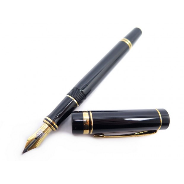 STYLO PLUME PARKER DUOFOLD INTERNATIONAL EN RESINE NOIR CARTOUCHES PEN 390€