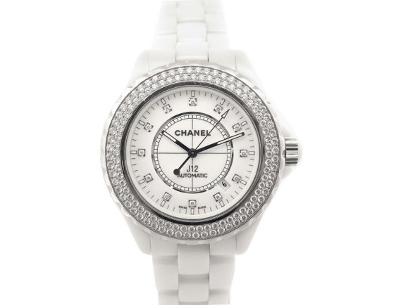 montre chanel j12 h2013 ceramique blanc diamants