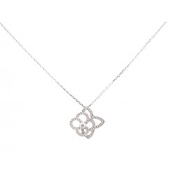 NEUF COLLIER LOUIS VUITTON FLEUR LES ARDENTES OR BLANC DIAMANTS NECKLACE 5600€