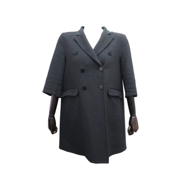 MANTEAU LOUIS VUITTON CABAN BOUTONS LOGO LV 38 M CACHEMIRE COAT JACKET 3800€