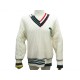 NEUF PULL LACOSTE RUNAWAY AH0437 UNISEX COLLECTION M 48 LAINE BLANC WOOL SWEATER