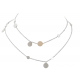 COLLIER HERMES SAUTOIR CONFETTIS 80 CM EN ARGENT & OR ROSE 18K NECKLACE 1100€