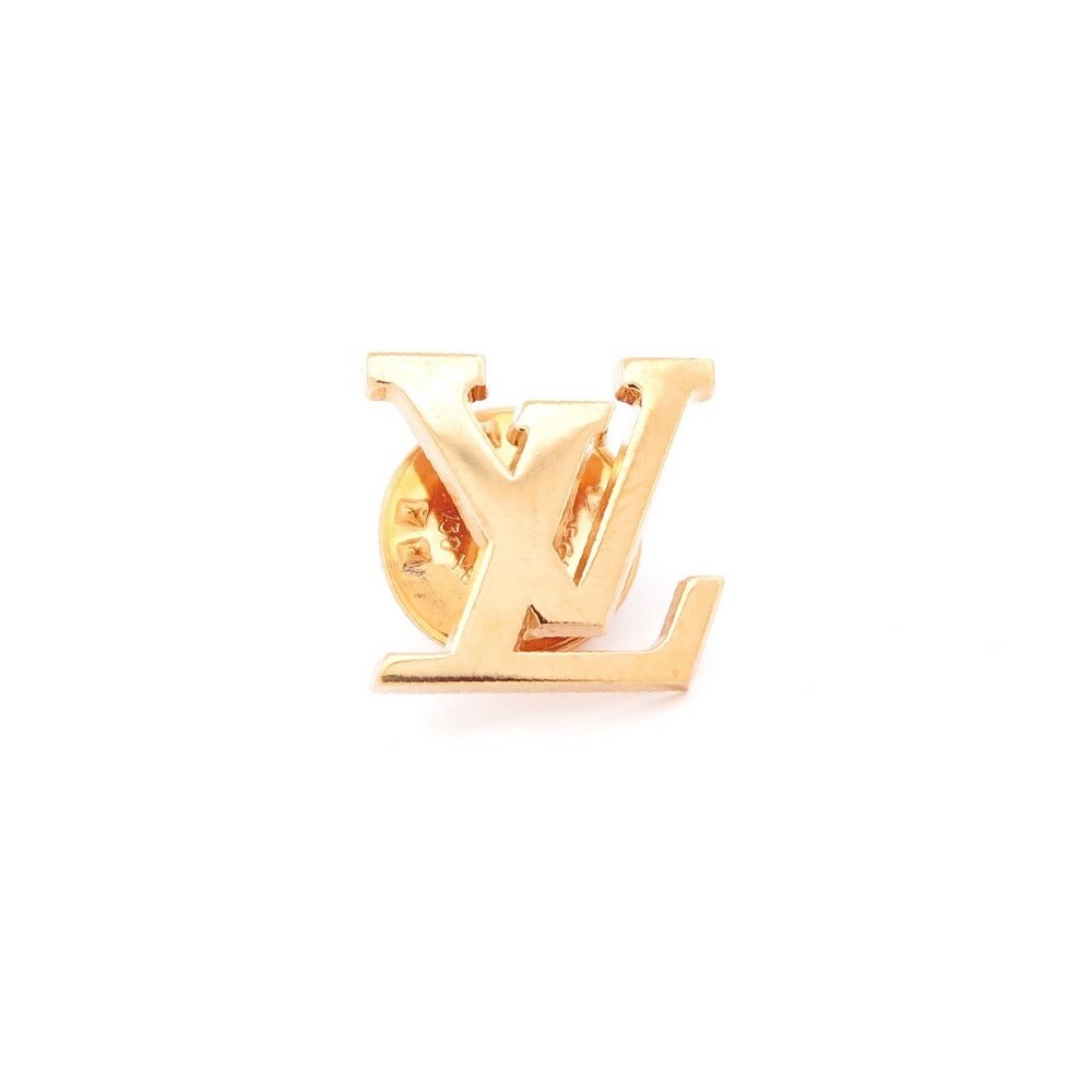 bijou broche pin's louis vuitton logo initiales