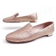 CHAUSSURES MIU MIU MOCASSINS SPIKE 37 IT 38 FR CUIR ROSE AVEC PICOS SHOES 595€