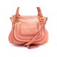 SAC A MAIN CHLOE MARCIE MEDIUM EN CUIR ROSE SAUMON + BANDOULIERE HAND BAG 1650€