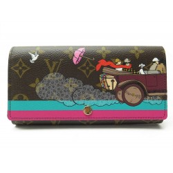 NEUF PORTEFEUILLE LOUIS VUITTON SARAH MONOGRAM CHRISTMAS ANIMATION 2015 WALLET