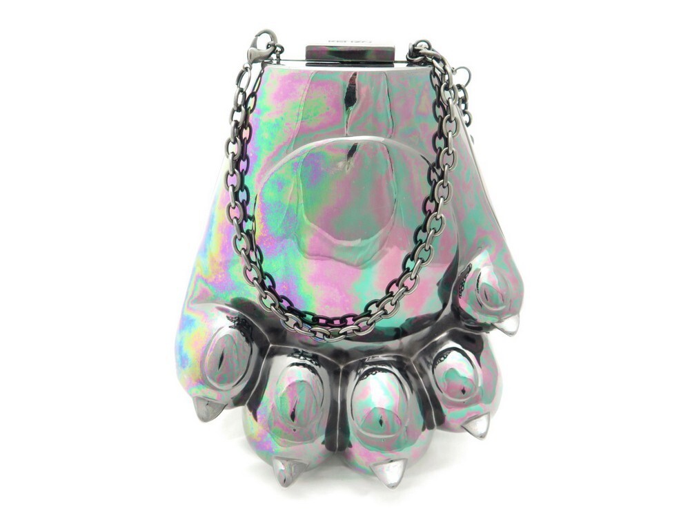 sac a main kenzo patte de tigre porte main argente