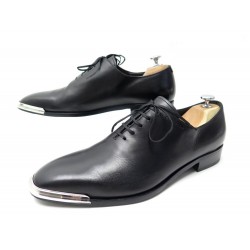 NEUF CHAUSSURES GIVENCHY OXFORD 44 EN CUIR NOIR POINTES METALLIQUES SHOES 680€