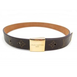 CEINTURE LOUIS VUITTON T80 EN TOILE MONOGRAM LV MARRON BROWN CANVAS BELT 320€