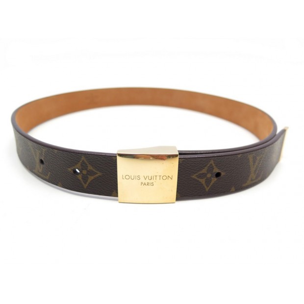 CEINTURE LOUIS VUITTON T80 EN TOILE MONOGRAM LV MARRON BROWN CANVAS BELT 320€