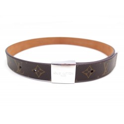 CEINTURE LOUIS VUITTON T80 EN TOILE MONOGRAM LV MARRON BROWN CANVAS BELT 320€