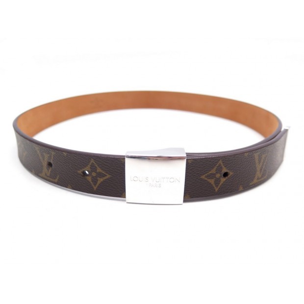 CEINTURE LOUIS VUITTON T80 EN TOILE MONOGRAM LV MARRON BROWN CANVAS BELT 320€