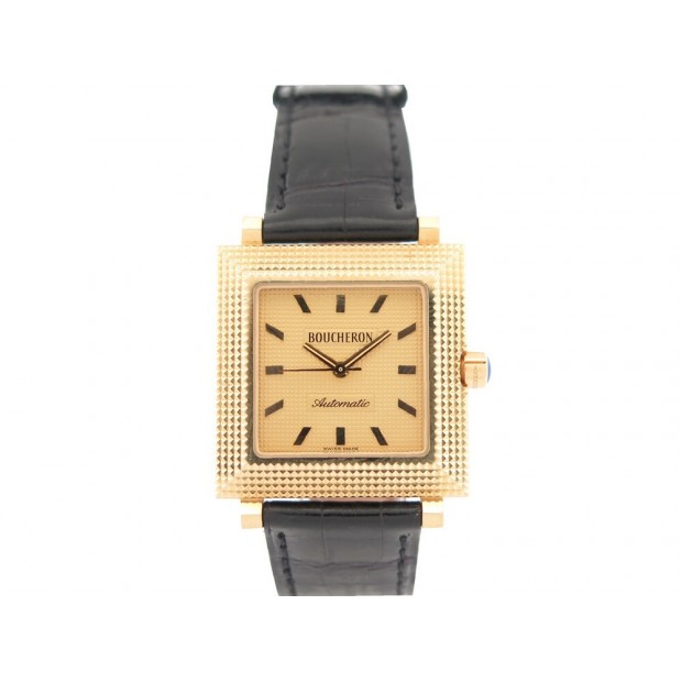 MONTRE BOUCHERON CLOU DE PARIS OR JAUNE 18K AUTOMATIQUE GOLD WATCH 14900€