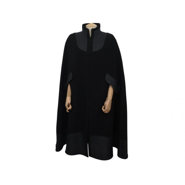 MANTEAU LOUIS VUITTON CAPE L 42 EN CACHEMIRE NOIR CASHMERE COAT CLOAK 3600€