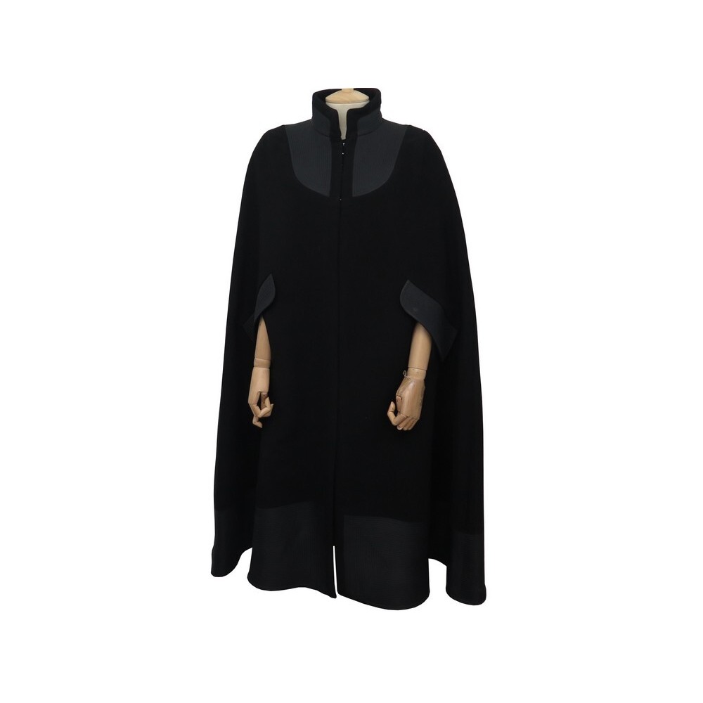 manteau louis vuitton cape l 42 en cachemire noir