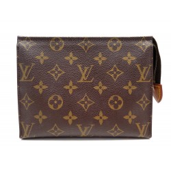 POCHETTE LOUIS VUITTON POCHE DE TOILETTE 19 M47544 EN TOILE MONOGRAM LV TROUSSE