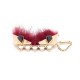 NEUF BROCHE FENDI MONSTER FOURRURE DE VISON & METAL DORE 6.5X3CM FUR BROOCH 455€