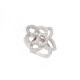 BAGUE LOUIS VUITTON LES ARDENTES FLEUR 51 OR BLANC 18K ET DIAMANTS DIAMONDS RING