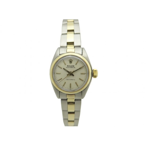 VINTAGE MONTRE ROLEX 6718 OYSTER PERPETUAL 24MM OR ACIER AUTOMATIQUE WATCH 4200€