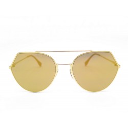 LUNETTES DE SOLEIL FENDI EYELINE FF 0194/S EN ACIER DORE GOLDEN SUNGLASSES 345€