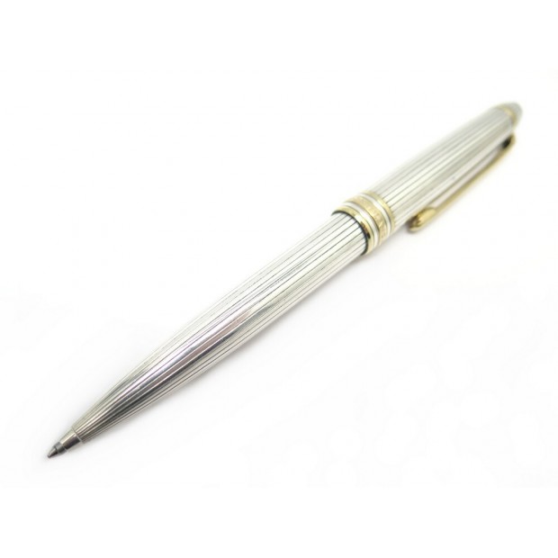 STYLO BILLE MONTBLANC MEISTERSTUCK SOLITAIRE DOUE 922001 ARGENT MASSIF PEN 900€