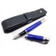 NEUF STYLO PLUME MONTBLANC ED LIMITEE JULES VERNE BLEU PISTON ETUI NEW PEN 1450€