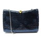 NEUF SAC A MAIN DIOR POCHETTE BANDOULIERE A SEQUINS BLEUS NEW BLUE CLUTCH 1995€