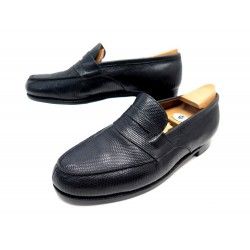 CHAUSSURES JM WESTON MOCASSINS 180 7D 41 EN CUIR LEZARD NOIR + EMBAUCHOIRS 1815€