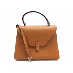 SAC A MAIN VALEXTRA ISIDE MEDIUM EN CUIR GRAINE CAMEL LEATHER HAND BAG 2750€