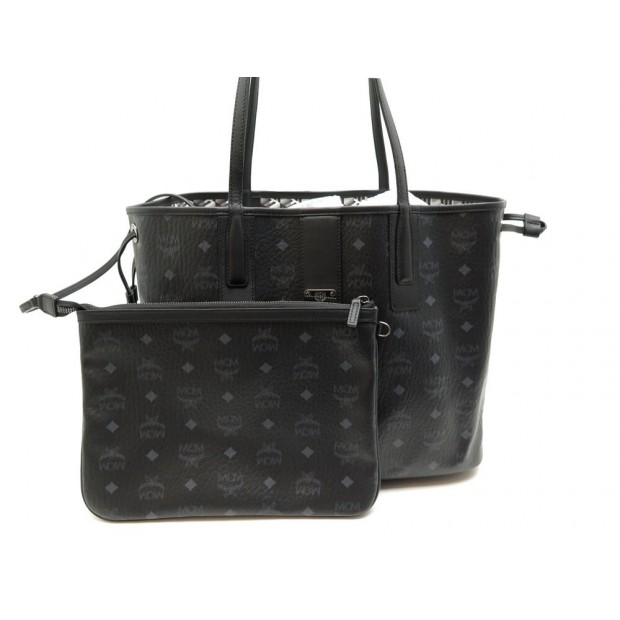 NEUF SAC A MAIN MCM CABAS REVERSIBLE LIZ MEDIUM EN TOILE VISETOS TOTE BAG 685€