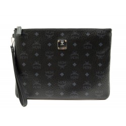 NEUF SAC A MAIN MCM POCHETTE ZIPPEE DRAGONNE EN TOILE VISETOS ORIGINAL BAG 370€