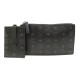 NEUF SAC A MAIN MCM POCHETTE DRAGONNE PORTE CARTES TOILE VISETOS NOIR POUCH 395€