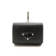 NEUF ETUI POUR AIRPODS PRO PRADA EN CUIR GRAINE SAFFIANO NOIR LEATHER CASE 380€