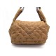 NEUF SAC A MAIN KENZO TOILE MATELASSEE CAMEL 35CM PORTE EPAULE CANVAS HAND BAG