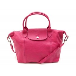 SAC A MAIN LONGCHAMP LE PLIAGE S 1512737837 BANDOULIERE CUIR ROSE BAG 430€