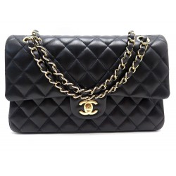 NEUF SAC A MAIN CHANEL TIMELESS CLASSIQUE MEDIUM CUIR MATELASSE NOIR BAG 8250€