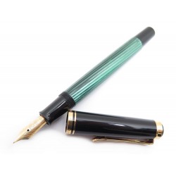 VINTAGE NEUF STYLO PLUME A PISTON PELIKAN M400 RESINE VERT GREEN FOUNTAIN PEN