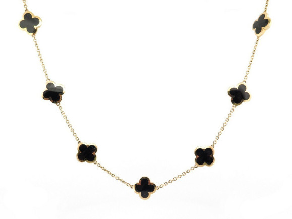 collier van cleef arpels pure alhambra 10 motifs or