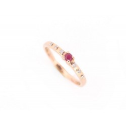 BAGUE MAUBOUSSIN CAPSULE D'EMOTION PASSIONNEMENT 51 DIAMANTS RUBIS OR 18K 605€