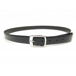 CEINTURE MONTBLANC EN CUIR NOIR TAILLE 110 + POCHON BLACK LEATHER BELT 225€