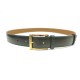 CEINTURE JM WESTON DEMI-JONC EN CUIR VEAU BOX VERT T 95 GREEN LEATHER BELT 395€