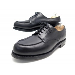 NEUF CHAUSSURES JM WESTON DERBY GOLF 641 10.5E 44.5 LARGE CUIR NOIR SHOES 790€