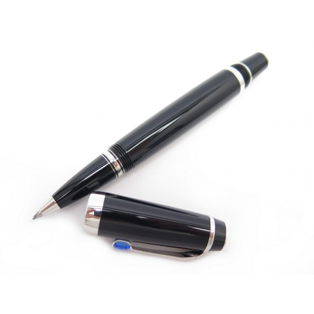 NEUF STYLO BILLE MONTBLANC BOHEME 5796 ROLLERBALL RESINE NOIR NEW PEN 755€