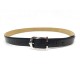 CEINTURE CARTIER T 110 EN CUIR LEZARD NOIR BOUCLE LOGO POCHON LIZARD BELT 2200€