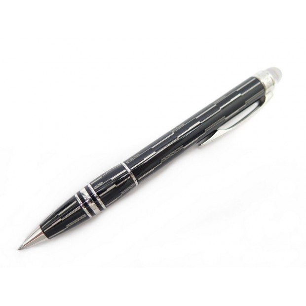 NEUF STYLO BILLE MONTBLANC STARWALKER EN METAL NOIR NEW BALL PEN 495€