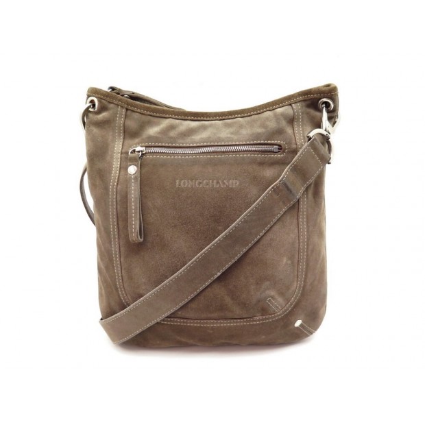 SAC A MAIN LONGCHAMP 1719791015 BANDOULIERE DAIM MARRON CROSSBODY BAG 360€