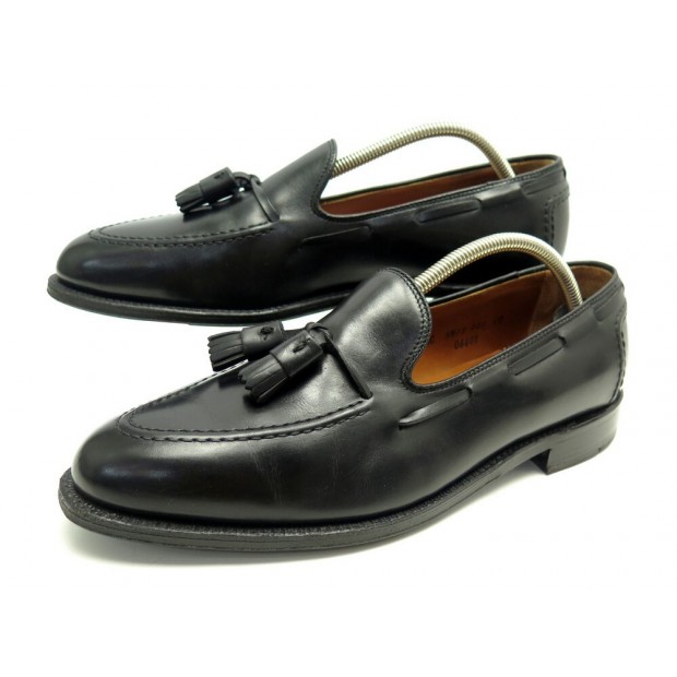 CHAUSSURES BROOKS BROTHERS 06609 10.5C 44.5 MOCASSINS A PAMPILLES CUIR NOIR 545€