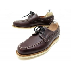 NEUF CHAUSSURES JOHN LOBB DERBY BATEAUX MONACO 9E 43 CUIR MARRON + BOITE 1280€