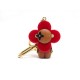 NEUF PORTE CLE LOUIS VUITTON VIVIENNE M63077 BOIS & RESINE ROUGE KEY CHAIN 395€